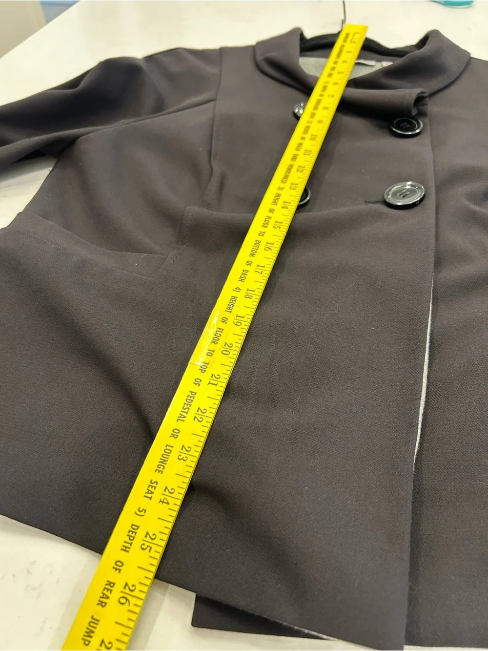 Halogen Black Double-Breasted Cropped Blazer